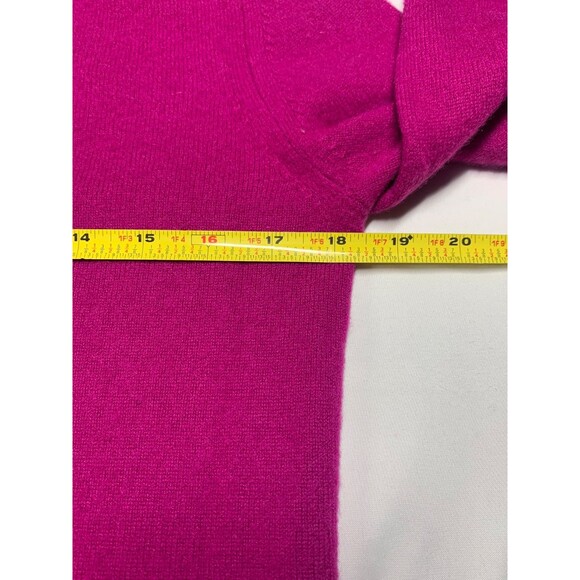 Naadam Crewneck 100% Cashmere Sweater Womens Size XS Fuchsia - Picture 5 of 9
